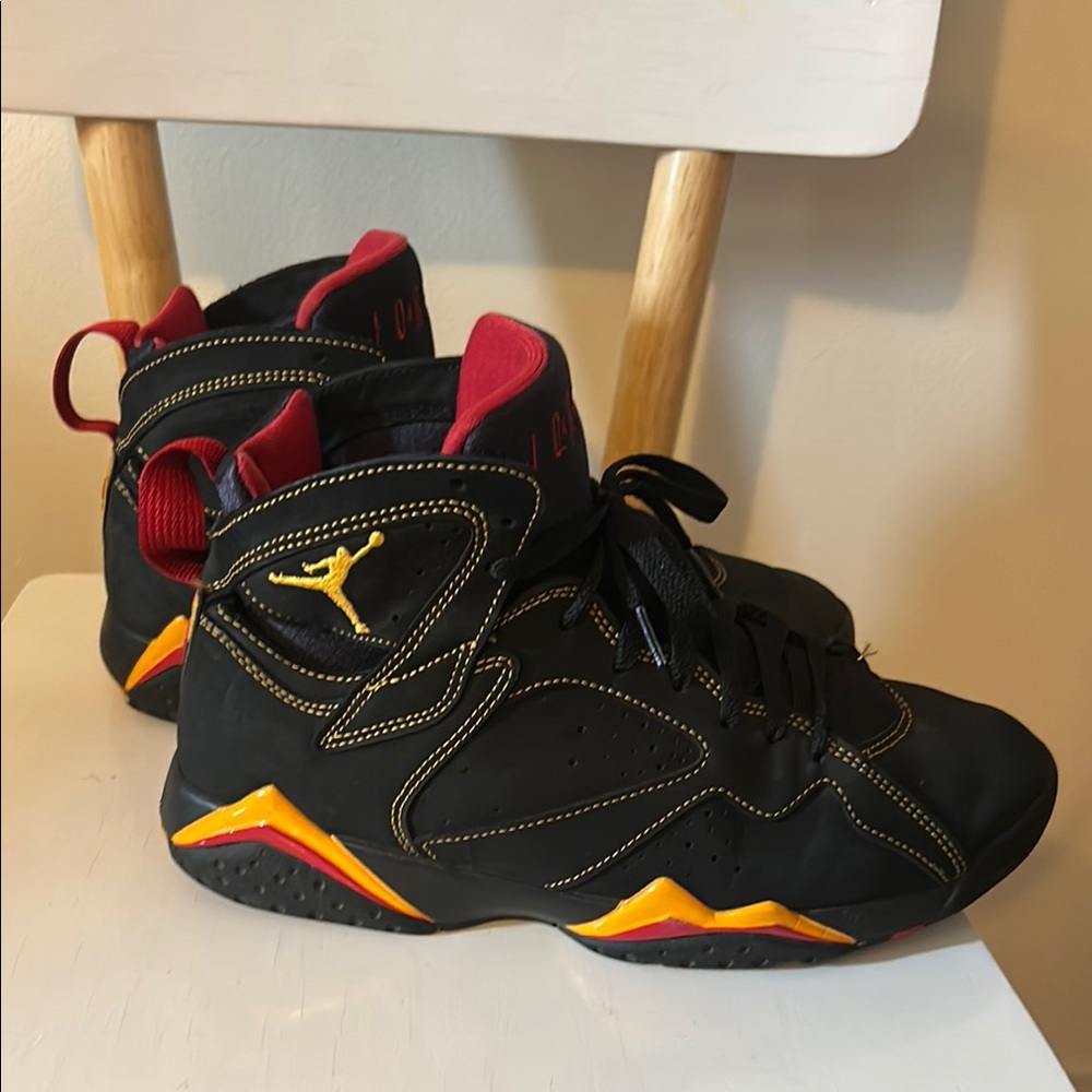 Air Jordan Black and Yellow Sneakers